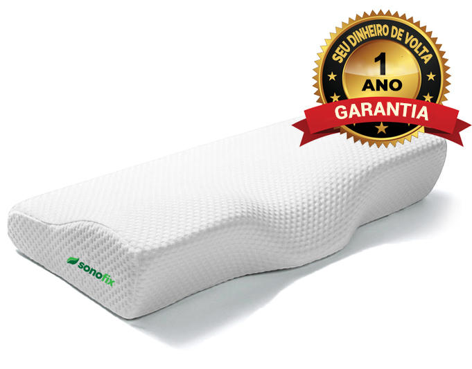 Travesseiro SonoFix com selo de garantia de 1 ano - Seu dinheiro de volta